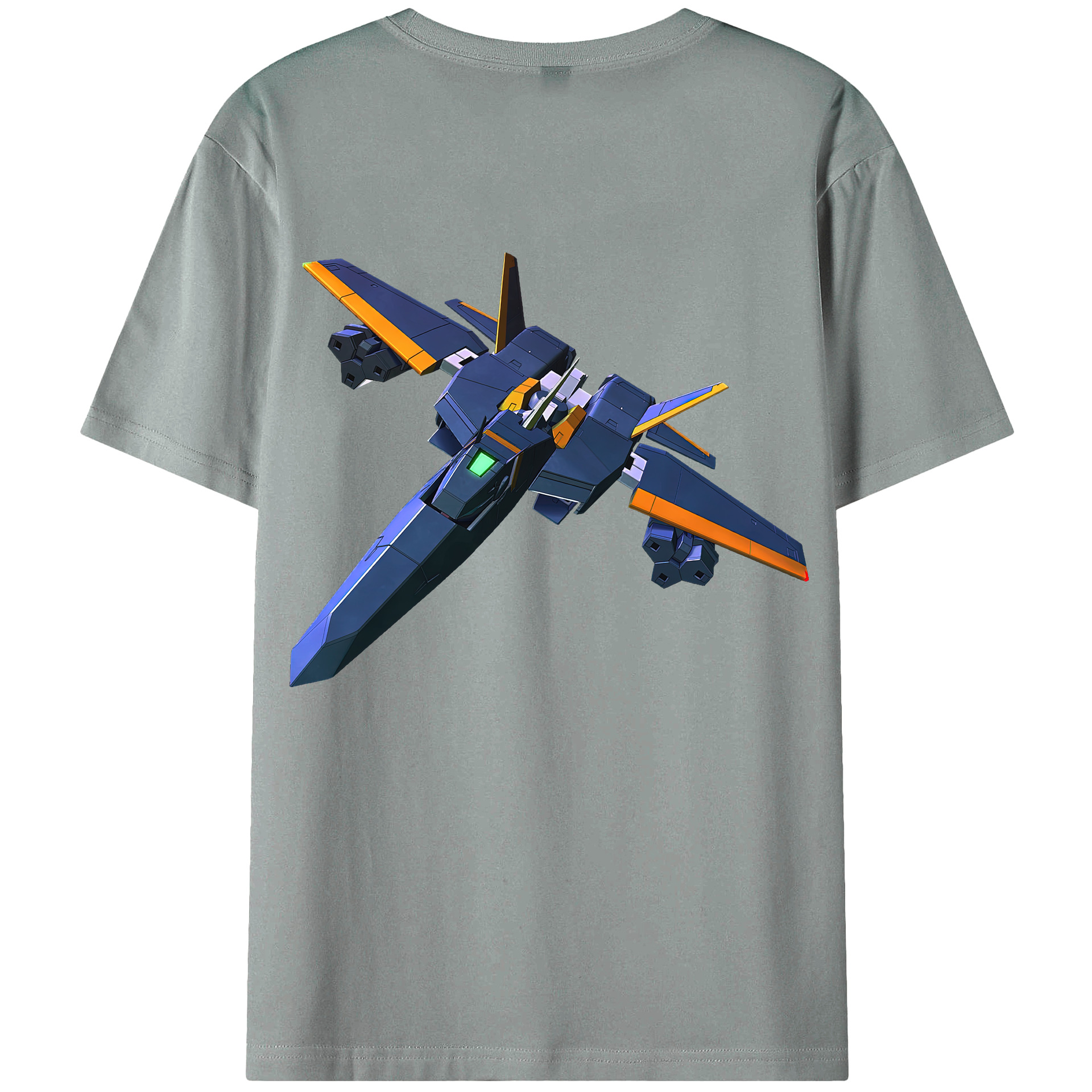 （画像用） 機動戦士ガンダム Mobile Suit Gundam 綿100％ メンズ半袖Tシャツ（バックプリント） 通気性